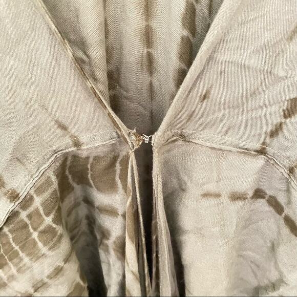Earthbound Trading Co. Tie Dye Long Flowy bohemian Duster lightweight olive OS - Picture 12 of 12